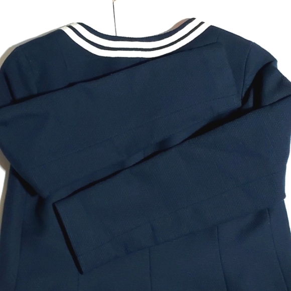 NEW Talbots Blazer Open Front Cotton Navy Blue Size 2 - Picture 11 of 15